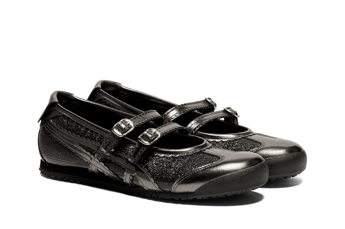 Onitsuka Tiger Mexico 66 TGRS Black/Gunmetal Glitter Pack Preto