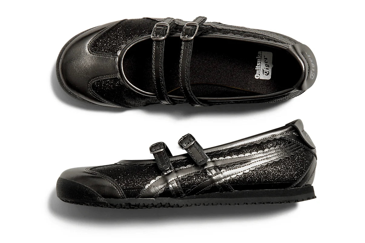Onitsuka Tiger Mexico 66 TGRS Black/Gunmetal Glitter Pack Preto