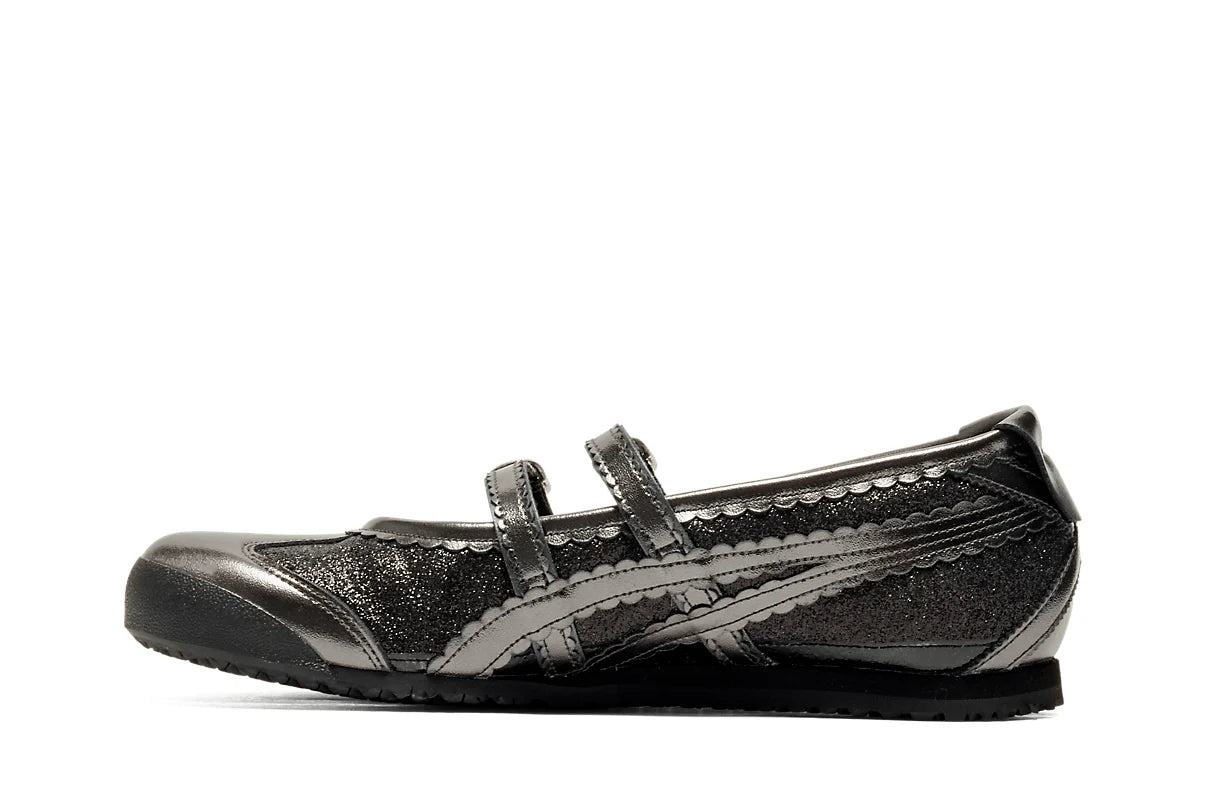 Onitsuka Tiger Mexico 66 TGRS Black/Gunmetal Glitter Pack Preto