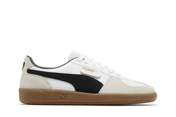 Puma Palermo Leather White Vapor Grey Gum Cinza