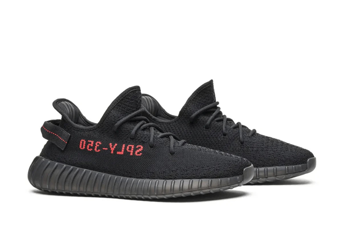 Yeezy Boost 350 v2 Black Red (Bred) Preto